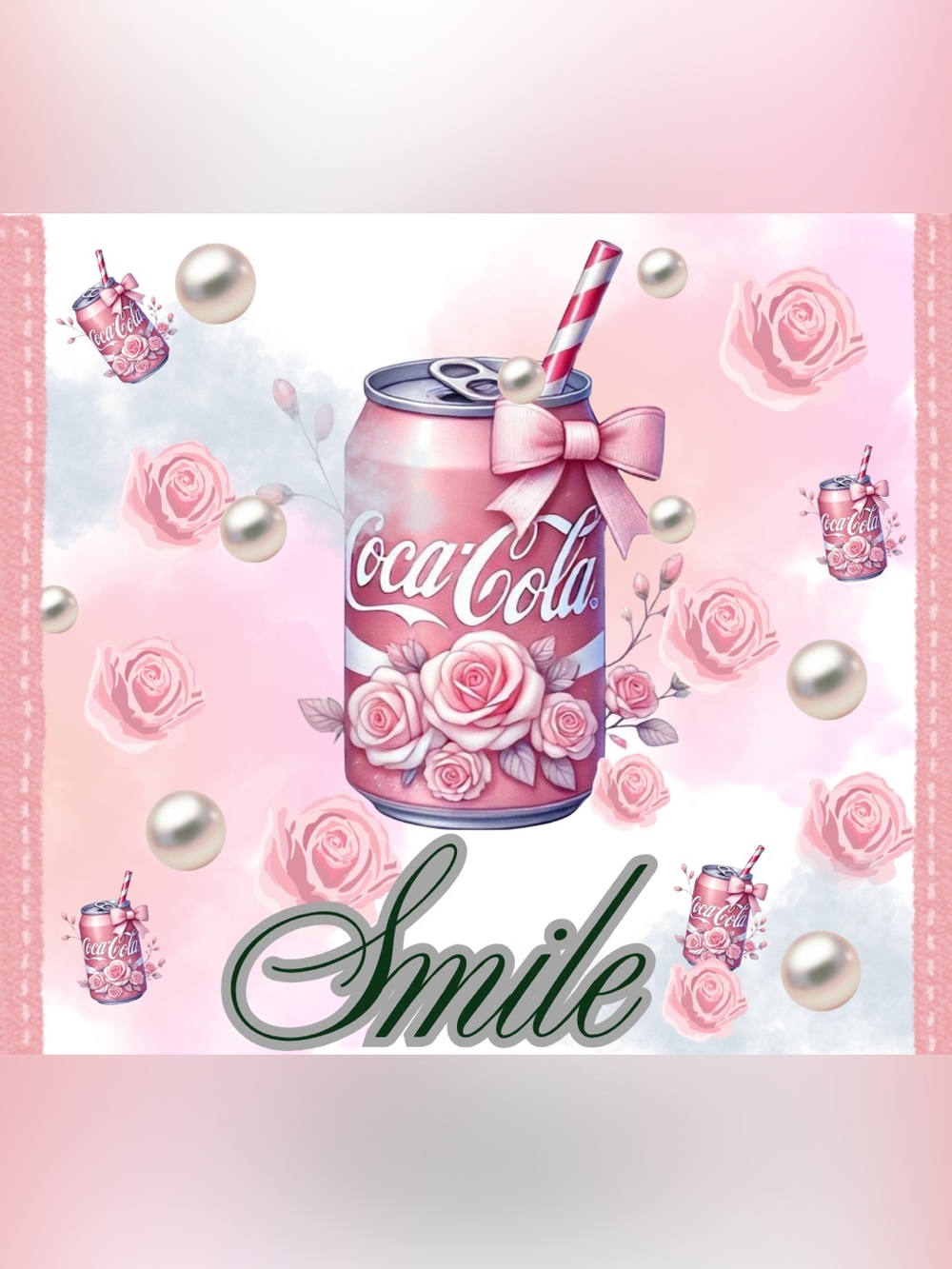 SMILE 20oz tumbler. NWOT! Hand wash only. Made to order!